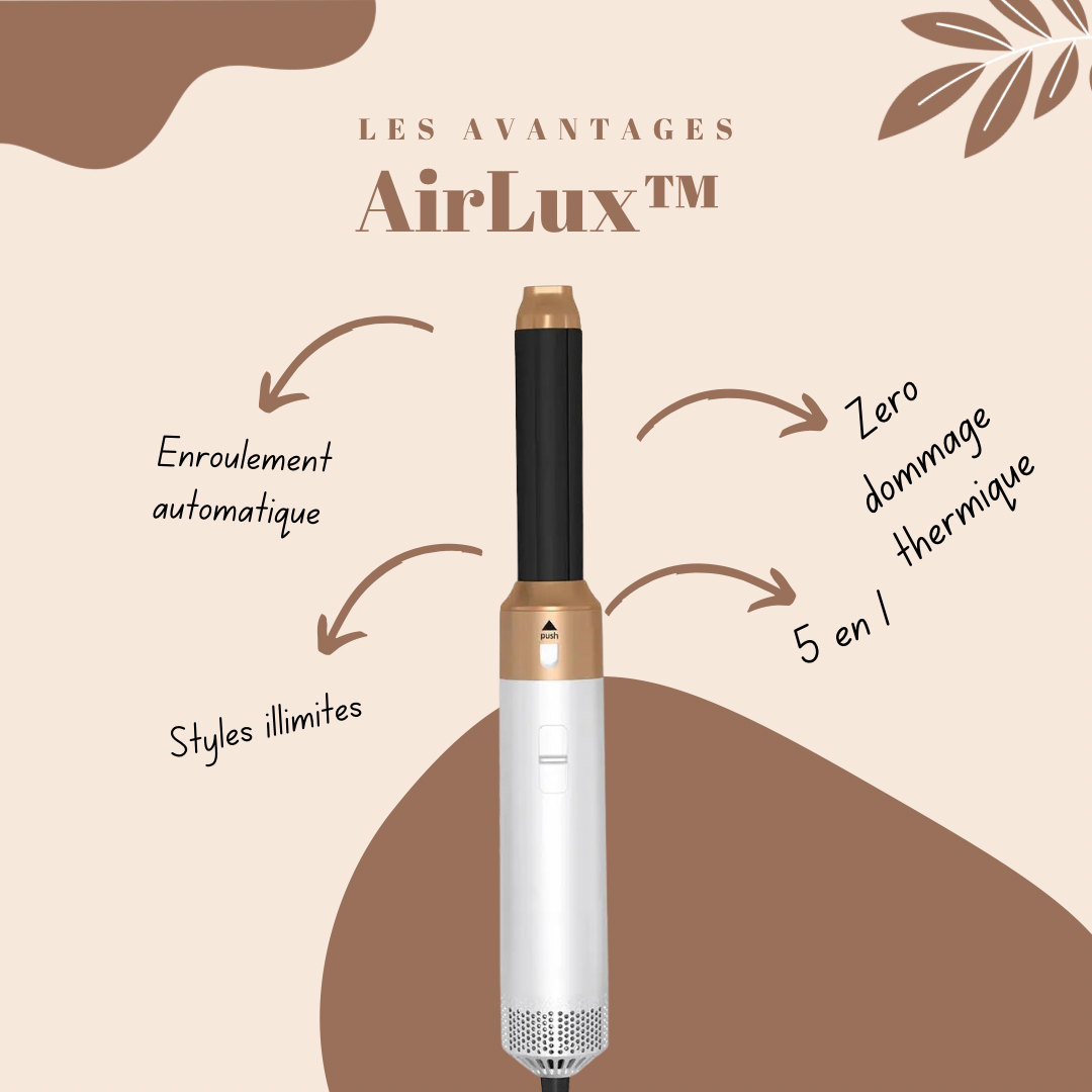 AirLux™ | Sèche-cheveux 5 en 1