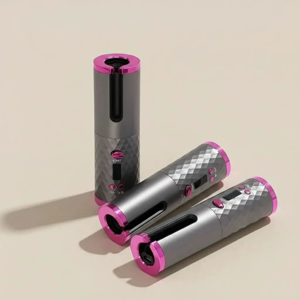 Portable Wireless Automatic Hair Curler 3 Color Options USB Charging Anti-Scalding Hair Curling Iron for Styling