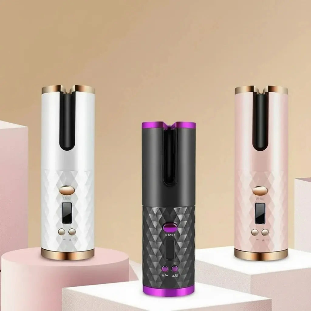 Portable Wireless Automatic Hair Curler 3 Color Options USB Charging Anti-Scalding Hair Curling Iron for Styling